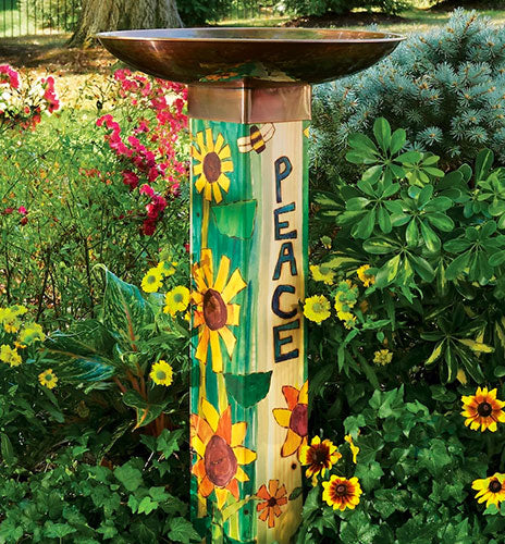 Staked and Pedestal Bird Baths