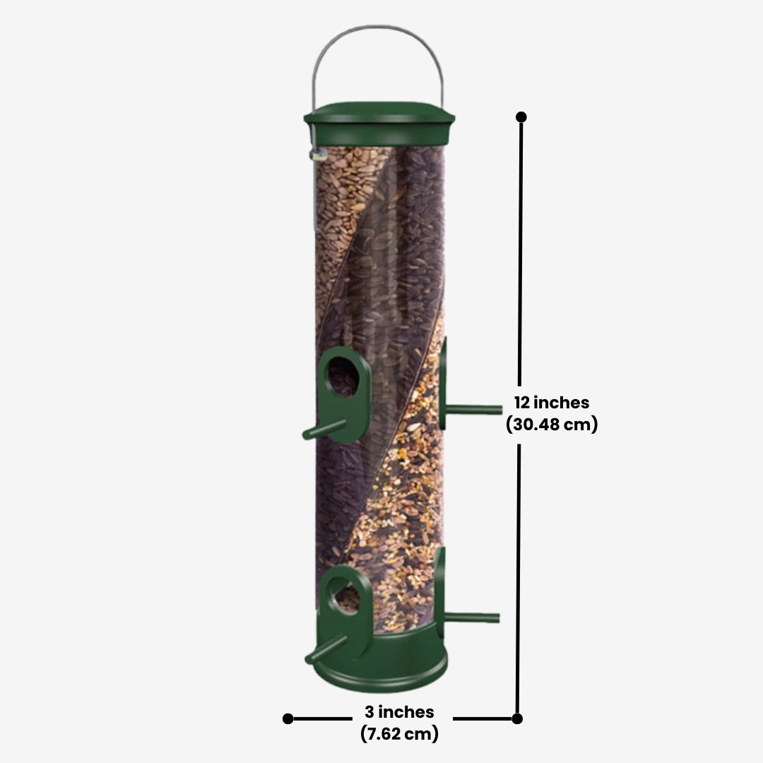 Gardman Peckish 3 Seed Twist Feeder – A sturdy bird feeder that attracts a variety of birds by holding three different seed types