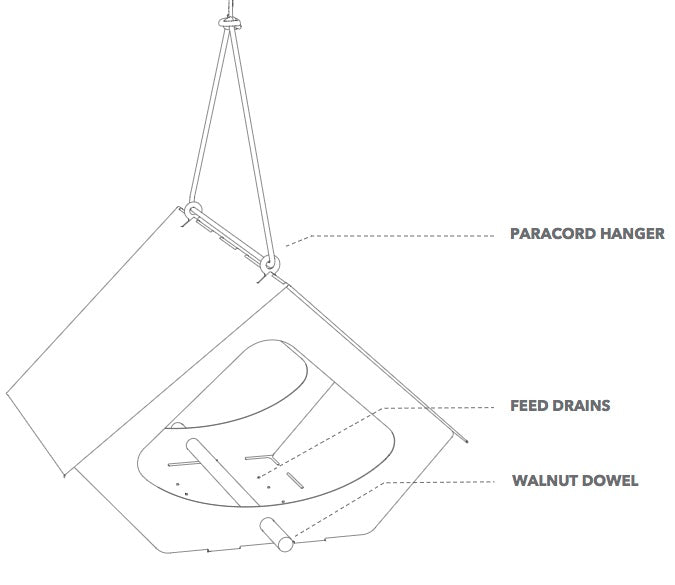 Beekman Fly-Thru Bird Feeder Detail