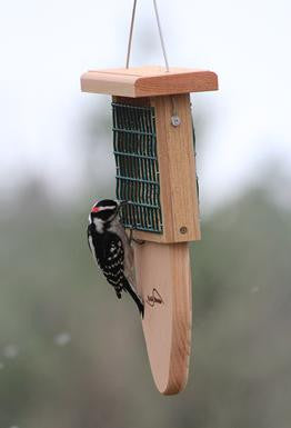 Tail Prop Suet Feeder-Handcrafted Cedar